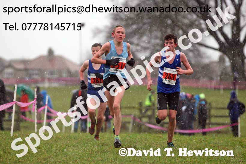 Boys under-15s North Eastern Cross Country, Sedgefield, County Durham. Photo: David T. Hewitson/Sports for All Pics